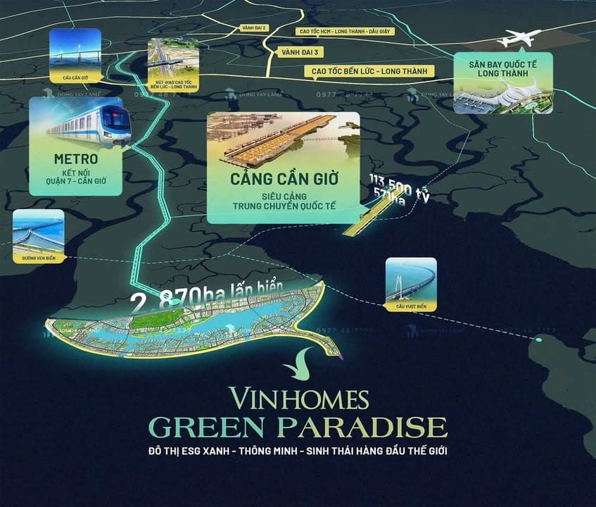 CƠ HỘI VÀNG – SỞ HỮU ĐÔ THỊ BIỂN VINHOMES GREEN PARADISE – CẦN GIỜ